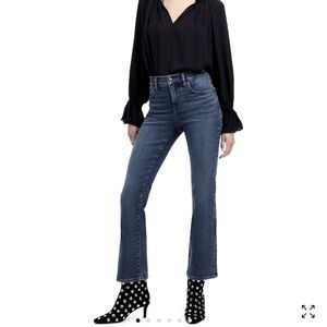 Light wash Madewell kick out jeans